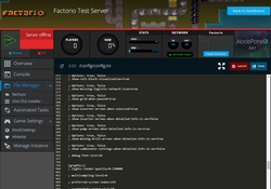 A screenshot showing how simple it is to edit files in our web-based File Manager