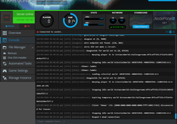 Starbound server logs and reporting console