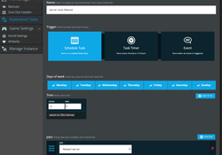 A screenshot showing how the robust Automated Task scheduler works in NodePanel