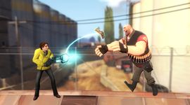 Player messing with a Team Fortress 2 character in Garry's Mod