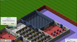 A screenshot of a science laboratory on a UniverCity server