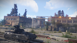 A screenshot of players fighting over a base-raid in the game Rust