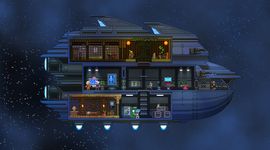 Screenshot of a starbound community ship on a server